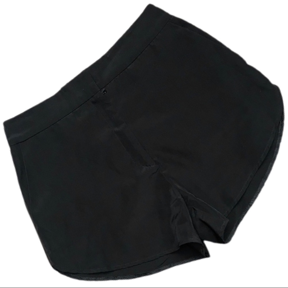 SUKI + SOLAINE Black High Waisted High Cut Shorts